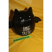 Load image into Gallery viewer, Rae Dunn Fang Tastic Figural Ceramic Black Bat Halloween