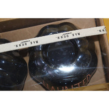 Load image into Gallery viewer, Rae Dunn Boo Spooky Haunted 3 Pc Pumpkin Black Ceramic Luster Candle Holders
