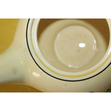 Load image into Gallery viewer, Crooksville Hall Silhouette Vintage Teapot Yellow With Black