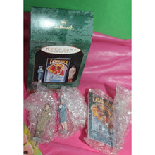 Load image into Gallery viewer, Hallmark Casablanca 3 Piece Rick Blaine Ilsa Lund Bogart Bergman 1997 Ornament