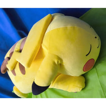 Load image into Gallery viewer, Pokemon Sleeping Pikachu Plush Stuffed Toy 20" Pillow Buddy With Tags