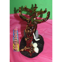 Load image into Gallery viewer, Bath & Body Works Dancing Skeleton In Tree Glow In The Dark Candle Holder