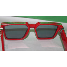 Load image into Gallery viewer, Louis Vuitton Millionaire Red Frame Men's Sunglasses Z1165W