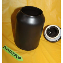 Load image into Gallery viewer, Rae Dunn Frog Breath Storage Canister Halloween Black And Green Ceramic Jar