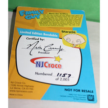 Load image into Gallery viewer, Family Guy NJ Croce Freakin' Sweet Bendable Stewie Toy Fair 1,157/2005 Sealed