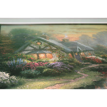 Load image into Gallery viewer, Thomas Kinkade Quiet Evening Offset Lithograph 1998 Framed Artist Signed 24x30