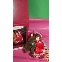 Load image into Gallery viewer, Hallmark Keepsake Julianne And Teddy vintage 1993 Holiday Ornament QX5295