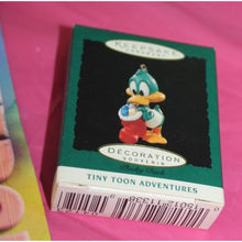Load image into Gallery viewer, Vintage Hallmark Miniature Tiny Toons Plucky Duck Holiday Ornament 1994 Canada