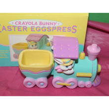 Load image into Gallery viewer, Vintage Crayola Bunny Easter Eggspress 1993 Hallmark Easter Treat Holder In Box