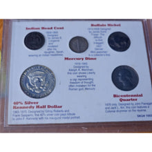 Load image into Gallery viewer, America's Favorite Coins Set 40% Silver Kennedy Half Dollar Mercury Dime Nickel