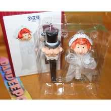 Load image into Gallery viewer, Carlton Cards Heirloom Mr. & Mrs. Pez Dispenser Christmas Holiday Ornament 162