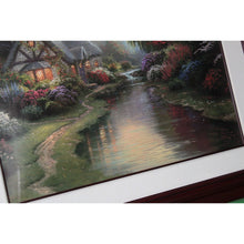 Load image into Gallery viewer, Thomas Kinkade Quiet Evening Offset Lithograph 1998 Framed Artist Signed 24x30