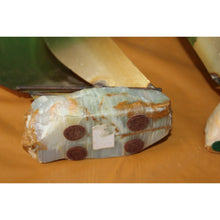 Load image into Gallery viewer, Vintage Pair Brass Metal Steel Onyx Sailboat Sculptures DeMott And Mario Jason