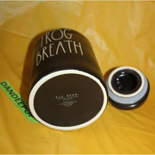 Load image into Gallery viewer, Rae Dunn Frog Breath Storage Canister Halloween Black And Green Ceramic Jar