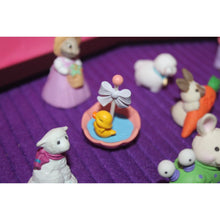 Load image into Gallery viewer, Hallmark Vintage 22 Piece Easter Holiday Rabbit Lamb Chick Egg Merry Miniatures
