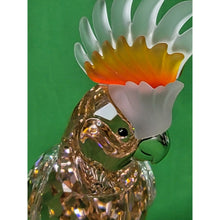 Load image into Gallery viewer, Swarovski Crystal Cockatoo Paradise Red Bird On Perch Retired Figurine 718565