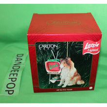 Load image into Gallery viewer, American Greetings Carlton Lighted Lassie All Set For Santa Heirloom Ornament