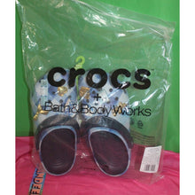 Load image into Gallery viewer, Bath & Body Works Gingham Crocs Collab Sandals Clog Footwear W/ 8 Jibbitz W7 M5