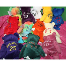 Load image into Gallery viewer, 12 Piece Savino's Bamm Beano's Sport Beanie Babies Stuffed Plush Toys