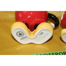 Load image into Gallery viewer, Walt Disney Parks Mickey And Minnie Mouse Footed Drinking Mugs Coffee Beverage