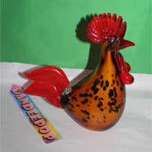 Load image into Gallery viewer, Vintage Murano Style Handblown Rooster Paperweight Solid Figurine 8.5" tall