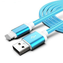 Load image into Gallery viewer, 3-Pack: 10FT Heavy Duty Braided iPhone Lightning USB Cable