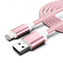 Load image into Gallery viewer, 3-Pack: 10FT Heavy Duty Braided iPhone Lightning USB Cable