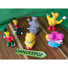 Load image into Gallery viewer, Vintage 6 Piece Muppets Toys Bert Big Bird Tara Toys Figurine Disney Baloo