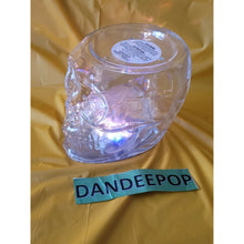 Load image into Gallery viewer, Bath & Body Works 2021 Light Up Skull Head 3 Wick Jar Pedestal Candle Holder