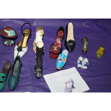 Load image into Gallery viewer, 22 Piece Nostalgia And Other Miniature Shoe Figurines Dress Form And Hat