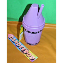 Load image into Gallery viewer, Crayola Kohl's Collaboration Super Sipper 13oz Purple Tumbler Cup With Straw