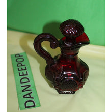 Load image into Gallery viewer, Ruby Red Glass Avon Cape Cod Cruet Skin So Soft Bath Oil Empty Bottle Valentine