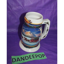 Load image into Gallery viewer, Anheuser Busch Budweiser Holiday Beer Stein Drinkware Mug 2000 CS416 Ceramarte