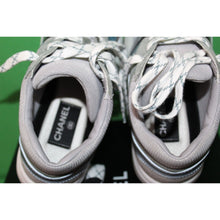 Load image into Gallery viewer, Chanel Fabric And Suede Calfskin Blue And Gray Sneakers G34360 Size Women's 36