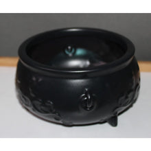 Load image into Gallery viewer, Bath & Body Works Black Footed Round Cauldron Body Care Holder Vanity Halloween