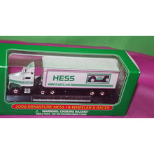 Load image into Gallery viewer, 18 PC Hess 2006 Miniature 18 Wheeler And Racer Holiday Toy Christmas Gift In Box