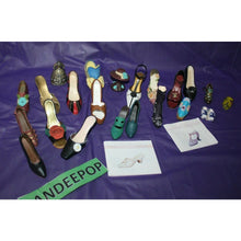 Load image into Gallery viewer, 22 Piece Nostalgia And Other Miniature Shoe Figurines Dress Form And Hat