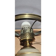 Load image into Gallery viewer, Quoizel 1978 Satin Lace Floral Gone With The Wind Large Hurricane Table Lamp 28"
