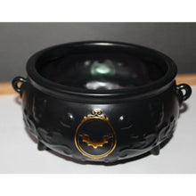 Load image into Gallery viewer, Bath & Body Works Black Footed Round Cauldron Body Care Holder Vanity Halloween