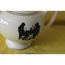 Load image into Gallery viewer, Crooksville Hall Silhouette Vintage Teapot Yellow With Black
