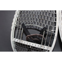 Load image into Gallery viewer, Vintage Original Military Issued Aluminum With Stainless Steel Cabling Snowshoes