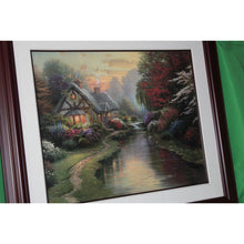 Load image into Gallery viewer, Thomas Kinkade Quiet Evening Offset Lithograph 1998 Framed Artist Signed 24x30