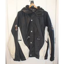 Load image into Gallery viewer, Marker Black & White Salt Lake City 2002 Olympic Sponsored Winter Jacket Men's L