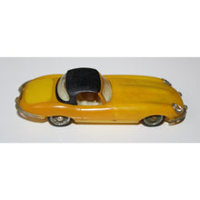 Load image into Gallery viewer, Zee Yellow Jaguar Convertible Plastic Vintage Toy Car Vehicle Model 2080