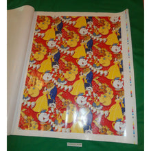 Load image into Gallery viewer, Walt Disney Beauty and The Beast 7 1981 Gift wrap Proof Verification Sheet set