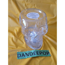 Load image into Gallery viewer, Bath & Body Works 2021 Light Up Skull Head 3 Wick Jar Pedestal Candle Holder