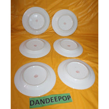 Load image into Gallery viewer, 6 Piece Antique Japanese Dragon Meikei China Painted Plates With Gold Trim