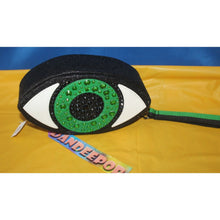 Load image into Gallery viewer, Bath And Body Works Eyeball Glittered Clutch Cosmetic Handbag Halloween 2024