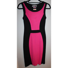 Load image into Gallery viewer, Yoana Baraschi Black With Pink Color Block Sleeveless Dress Size Women's XS