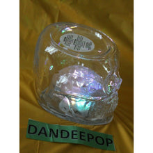 Load image into Gallery viewer, Bath & Body Works 2021 Light Up Skull Head 3 Wick Jar Pedestal Candle Holder